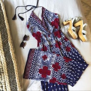 Halter wide leg jumpsuit